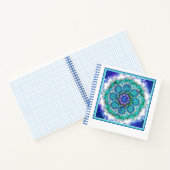 Blauwe mandala kunst notitieboek (Binnen)