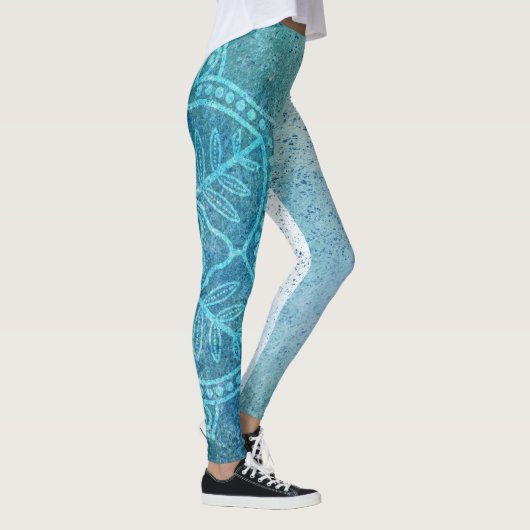 Blauwe mandala leggings (Rechts)