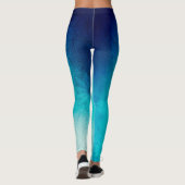 Blauwe Mandala Leggings (Achterkant)