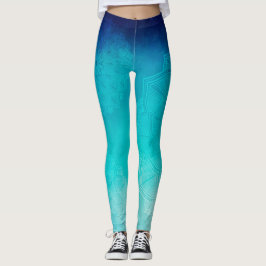 Blauwe Mandala Leggings