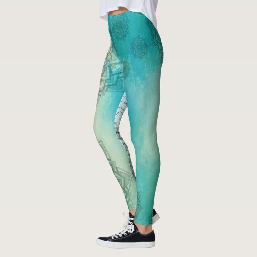 Blauwe mandala leggings (Links)