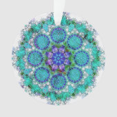 Blauwe mandala ornament (voorkant)