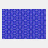 Blauwe mandala-papierbladen inpakpapier vel (Voorkant 3)