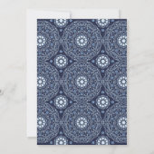 Blauwe Mandala Uitnodiging (Achterkant)
