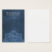 Blauwe Mandala Veroorzaagkaarten Visitekaartje (Voorkant /achterkant)