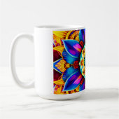 Blauwe Mandala-waterfles Koffiemok (Links)