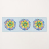 Blauwe Mandala Yoga Mat (Achterkant (horizontaal))