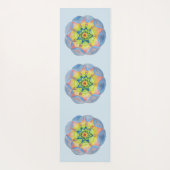 Blauwe Mandala Yoga Mat (Achterkant)