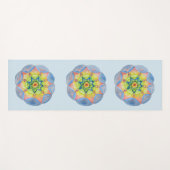 Blauwe Mandala Yoga Mat (Voorkant (horizontaal))