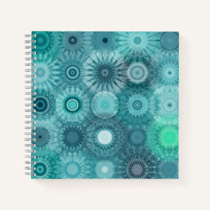 Blauwe Mandala's Abstract Sierpatroon Notitieboek