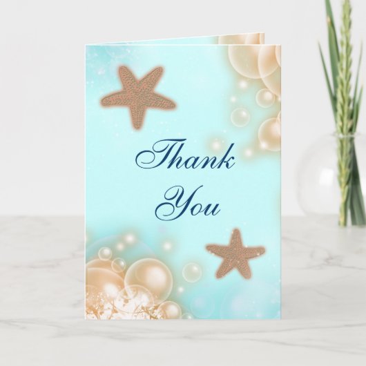 Blauwe mandarijn trouw THANK YOU Bedankkaart (Voorkant)