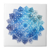 Blauwe Mandela Tegeltje (Voorkant)