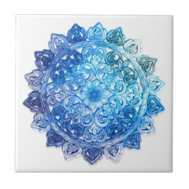 Blauwe Mandela Tegeltje