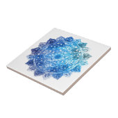 Blauwe Mandela Tegeltje (Zijkant)