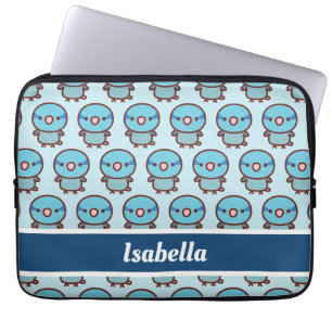 Blauwe mannelijke Pacifische papegaai Laptop Sleeve