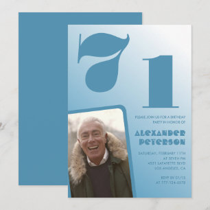 Blauwe mannen foto verloop uitnodigingen voor 71st