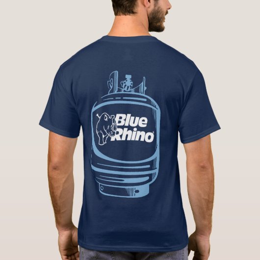 Blauwe Mannen van de Rijn "Tank" T-shirt (Achterkant)