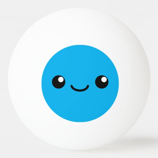 Blauwe mannetjes pingpongbal (Voorkant)