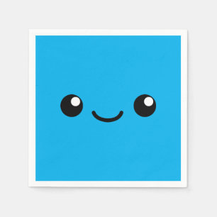 Blauwe mannetjes servet