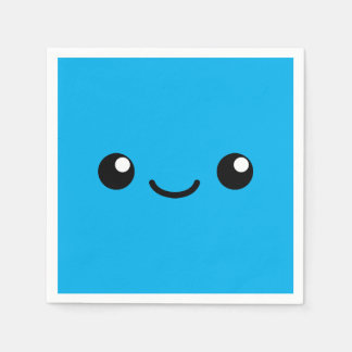 Blauwe mannetjes servet