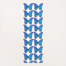 Blauwe marathyoga yogamat