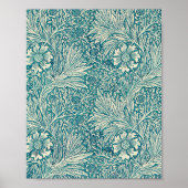 Blauwe marigold afbeelding door William Morris Poster (Voorkant)
