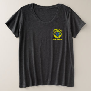 Blauwe marine Anker nautische kapitein boot zomer Grote Maat T-shirt
