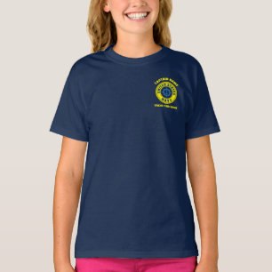 Blauwe marine Anker nautische kapitein boot zomer T-shirt
