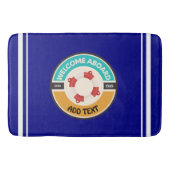 Blauwe marine Nautisch Anker jachtclub boot jachth Badmat (Voorkant)