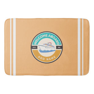 Blauwe marine Nautisch Anker jachtclub boot jachth Badmat