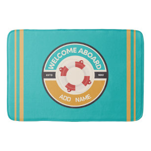 Blauwe marine Nautisch Anker jachtclub boot jachth Badmat