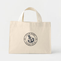 Blauwe marine Nautisch Anker jachtclub boot jachth
