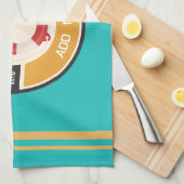 Blauwe marine Nautisch Anker jachtclub boot jachth Theedoek (Quarter Fold)