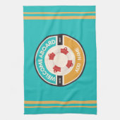 Blauwe marine Nautisch Anker jachtclub boot jachth Theedoek (Verticaal)