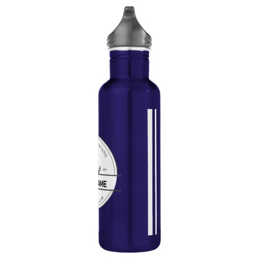 Blauwe marine Nautisch Anker jachtclub boot jachth Waterfles (Rechts)