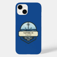 Blauwe Marine Nautische Anker jacht club boot jach