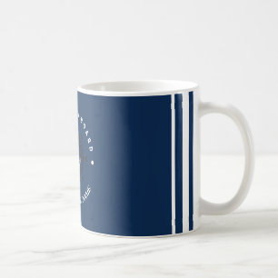 Blauwe Marine Nautische Anker jacht club boot jach Koffiemok