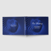 Blauwe marinedecoratieve gastboeken gastenboek (Volledig)