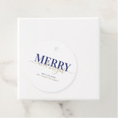 Blauwe marinepografie, vrolijk kerstfeest bedankjes labels (In situ)