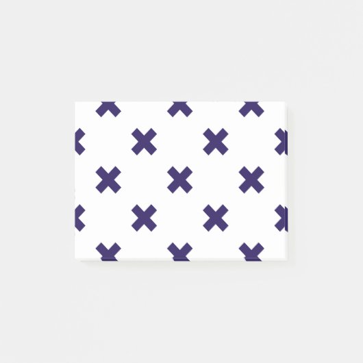 Blauwe marineschijven op witte post-it® notes (Voorkant)