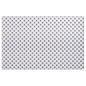 Blauwe marineschijven op witte stof (Yard (91,4 cm))