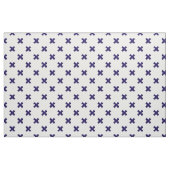 Blauwe marineschijven op witte stof (Fat Quarter)
