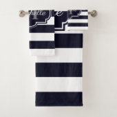Blauwe marineslantaarn bad handdoek (Insitu)
