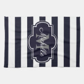 Blauwe marineslantaarn theedoek (Horizontaal)