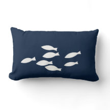 Blauwe marinevis Sierkussen witte vis