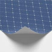 Blauwe marineweg White Sage Pastel Lattice Burlap Cadeaupapier (Hoek)