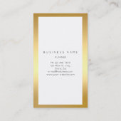 Blauwe marinier Bright Gold Lijst Marble Metal Ver Visitekaartje (Achterkant)