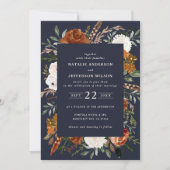 Blauwe marinier, elegant modern kaart (Voorkant)