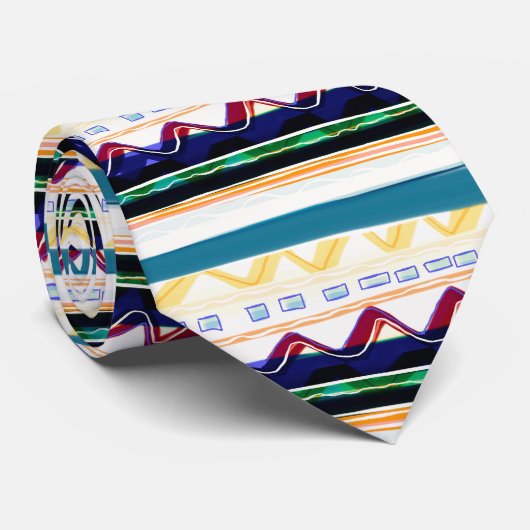 Blauwe marinier en geel stropdas (Opgerold)