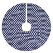 Blauwe marinier en witte Marokkaanse kerstboomrok Kerstboom Rok (Voorkant)